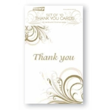 Correspondence Set Ozcorp Thank You Silver