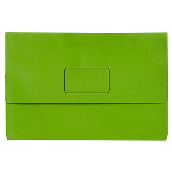 Document Wallet Marbig Slimpick F/C Bright Green Pk10
