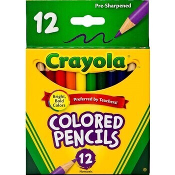 Pencil Coloured Crayola Half Pk12