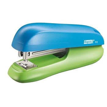 Sp- Stapler Rapid F6 Half Strip Funky Two Tone Blue/Green