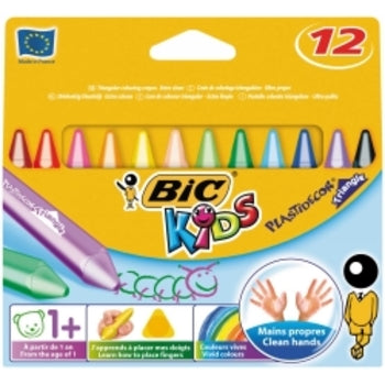 Crayons Bic Kids Plastidecor Triangular Pk12