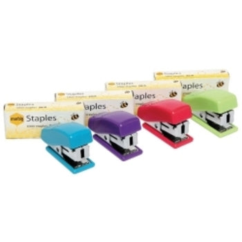 Stapler Marbig Mini W/Staples 26/6 Asst Cols