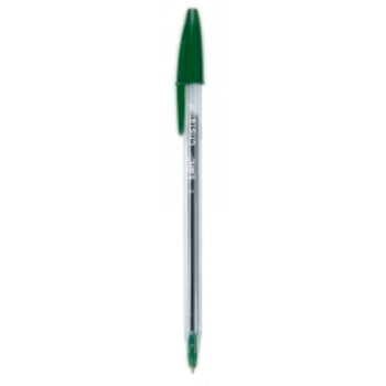 Pen Bic Bp Cristal Med Green Bx12