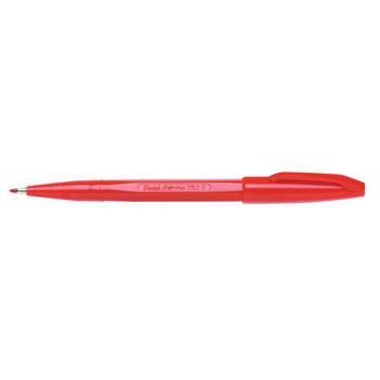 Pen Pentel Fineliner 0.8Mm Sign Pen Bullet Point S520 Red Bx12