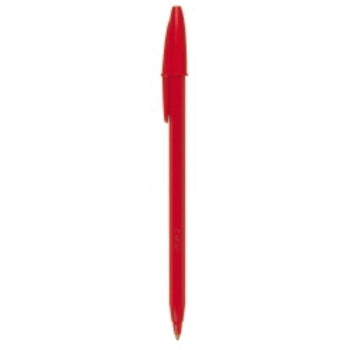 Pen Bic Bp Economy Med Red Bx12