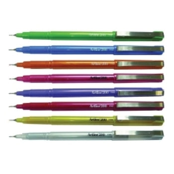 Pen Fineliner Artline 200 0.4Mm Fine Bright Asst Bx12