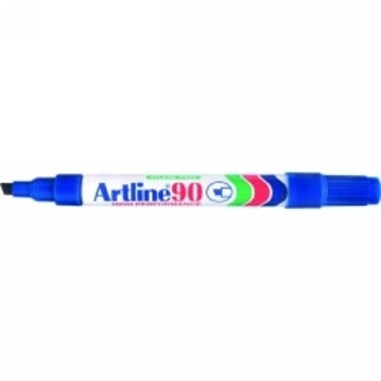 Marker Artline 90 Permanent 5Mm Chisel Nib Blue