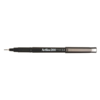 Pen Artline Fineliner 200 0.4Mm Fine Black Bx12