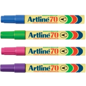 Marker Artline 70 Permanent 1.5Mm Bullet Nib Brights Bx12