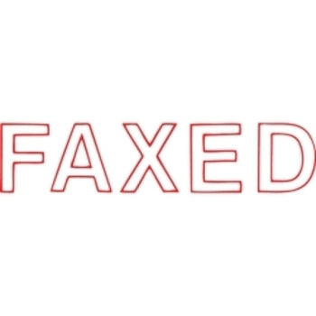 X-Stamper 1346 Faxed Red