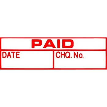 X-Stamper 1533 Paid/Date/Chq