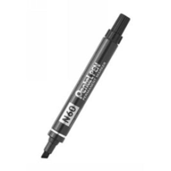 Marker Pentel N60 Permanent Chisel Point Black
