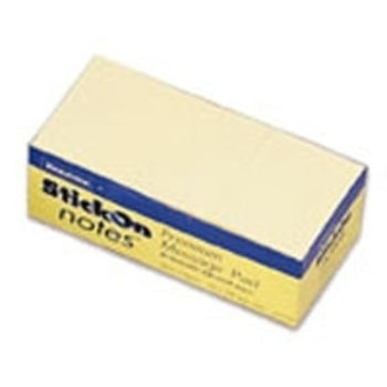 Stick On Notes B/Tone 50X76 Yellow Pk12