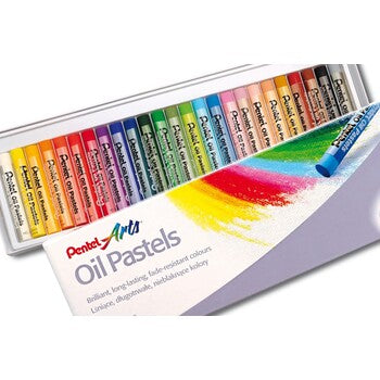 Sp- Pastels Pentel Oil Round Stick 25'S