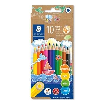 Pencil Coloured Staedtler Maxi Learners Pk10