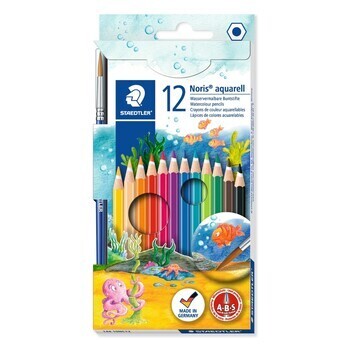 Pencil Coloured Staedtler Noris Aquarell Pk12