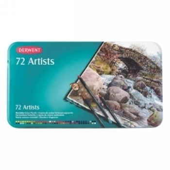 Pencil Coloured Derwent Artists Tin 72