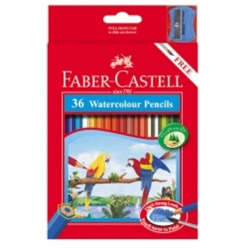 Pencil Coloured Faber-Castell Red Range Watercolour Pk36