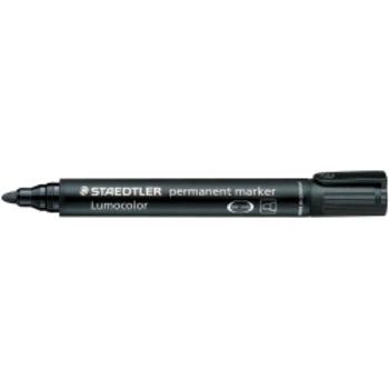 Marker Staedtler 352 Lumocolor Permanent Bullet Black Bx10
