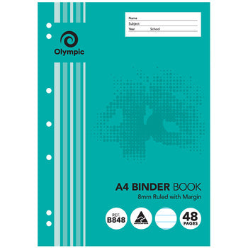 Sp- Binder Book Olympic A4 8Mm Ruled 48Pg