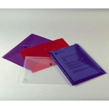 Document Wallet Marbig A3 Button Clear