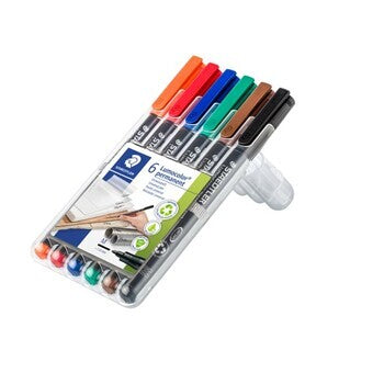 Sp- Marker Ohp Staedtler 317 Perm Med Asst Wlt6