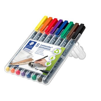 Sp- Marker Ohp Staedtler 317 Perm Med Asst Wlt8