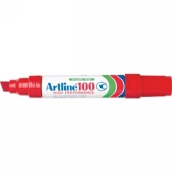 Marker Artline 100 Xbroad 12Mm Red Bx6
