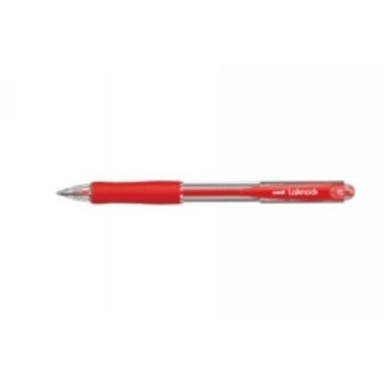 Pen Uni Bp Laknock Retractable Fine Red