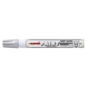 Sp- Marker Paint Uni Px20 2.8Mm Medium Bullet Tip Shiny Silver