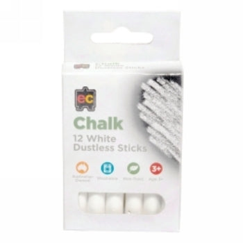 Chalk Ec Dustless White Bx12