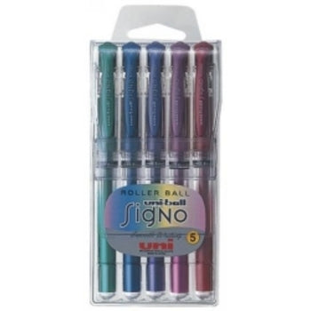 Pen Uni Rb Signo Um153 Broad Metallic Assorted Wlt5