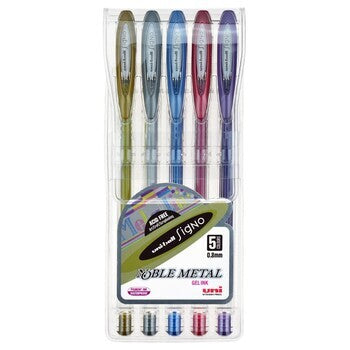 Pen Uni Rb Signo Um120 Noble Metallic F Asst Wlt5