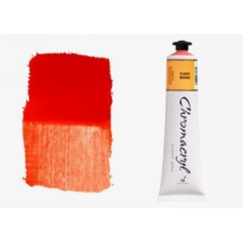 Paint Chromacryl 75Ml Acrylic Fluoro Orange