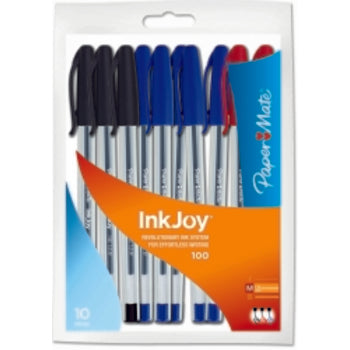 Pen Papermate Inkjoy 100 1.0Mm Med Asst Pk10