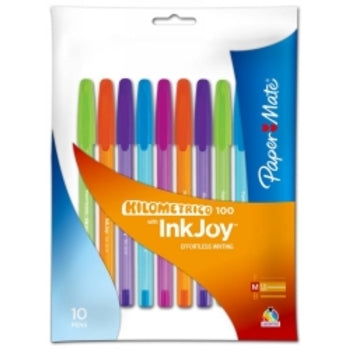 Pen Papermate Inkjoy 100 1.0Mm Fashion Cols Pk10