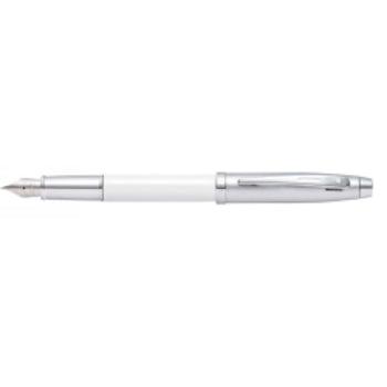 Sp-Pen Sheaffer Bp Chrome/White Lacquer