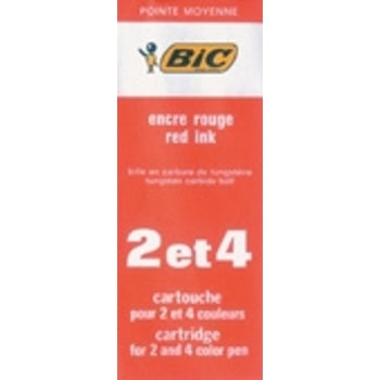 Sp- Pen Refill Bic Bp 4 Col Red