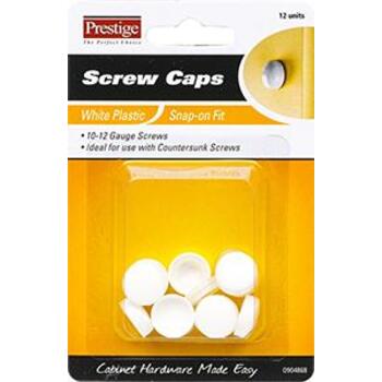 Cap Screw Snap-on White 12/12 12pk