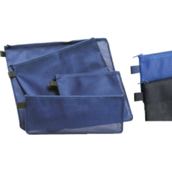 Sp- Bag Mesh College A4 Zippered Black