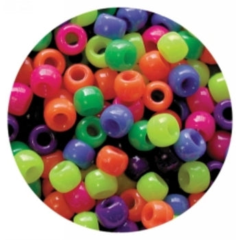 Sp- Craft Pony Beads Ec Neon 1600S