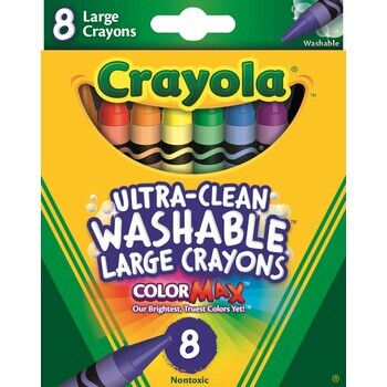 Crayons Crayola Large Washable Pk8