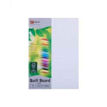 Board Quill A4 200Gsm White Pk50