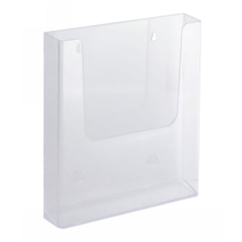 Brochure Holder A4 Single Wall Mount Clear