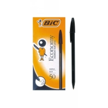 Pen Bic Bp Economy Med Black Bx50