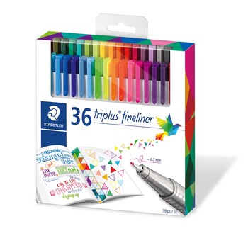 Pen Staedtler Ft Triplus Fineliner Brilliant Colours Pk36