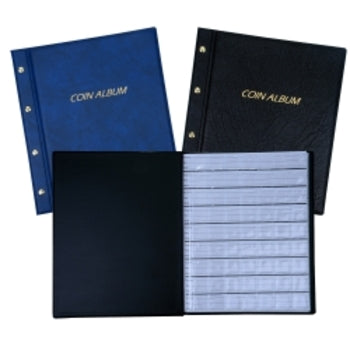 Coin Album 285X255Mm Pvc Padded Cover 4 Interscrews Inc Refills