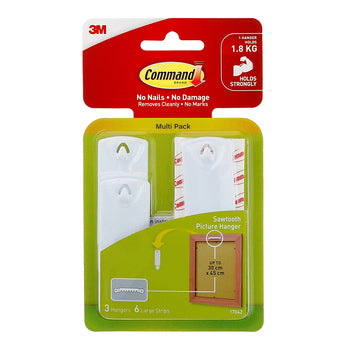 Sp- Hooks Command Sawtooth Hanger 17042 White
