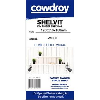 Shelf White 1200x16x150mm