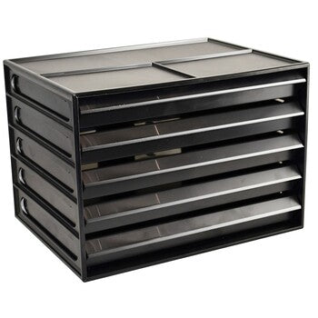 Document Cabinet Italplast A4 5 Drawer Black Recycled